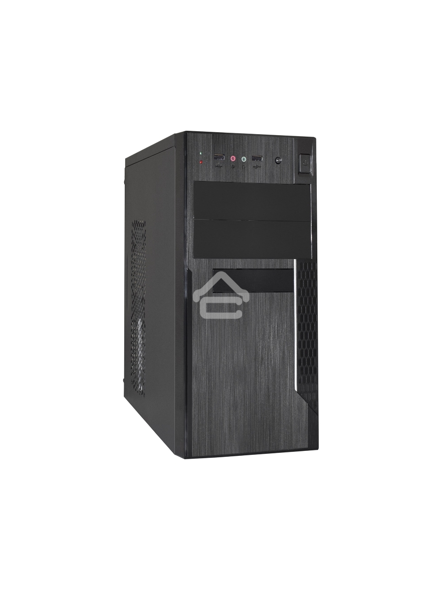 Компьютерный корпус Minitower ExeGate MA-373X Black, mATX <UN450, 120mm> 2*USB, Audio
