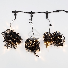 Гирлянда Neon-night LED ClipLight 24V, 3 нити по 10 метров, цвет диодов теплый белый