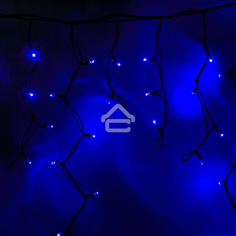 Гирлянда Neon-night Айсикл (бахрома) светодиодный, 5,6 х 0,9 м, черный провод 