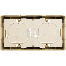 Коробка накладного монтажа 2 поста слоновая кость Inspiria