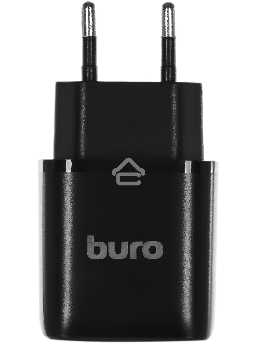 Сетевое зарядное устройство Buro BUWG1 3A QC черный
