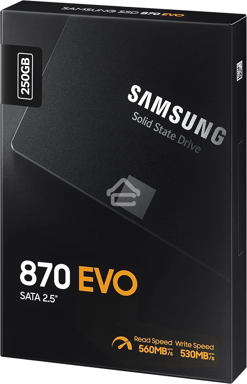 Накопитель SSD Samsung 870 EVO, 250Gb, SATA III, 2.5