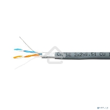 Кабель SkyNet Premium FTP indoor 2x2x0,51, медный, FLUKE TEST, кат.5e, однож., 305 м, box, серый