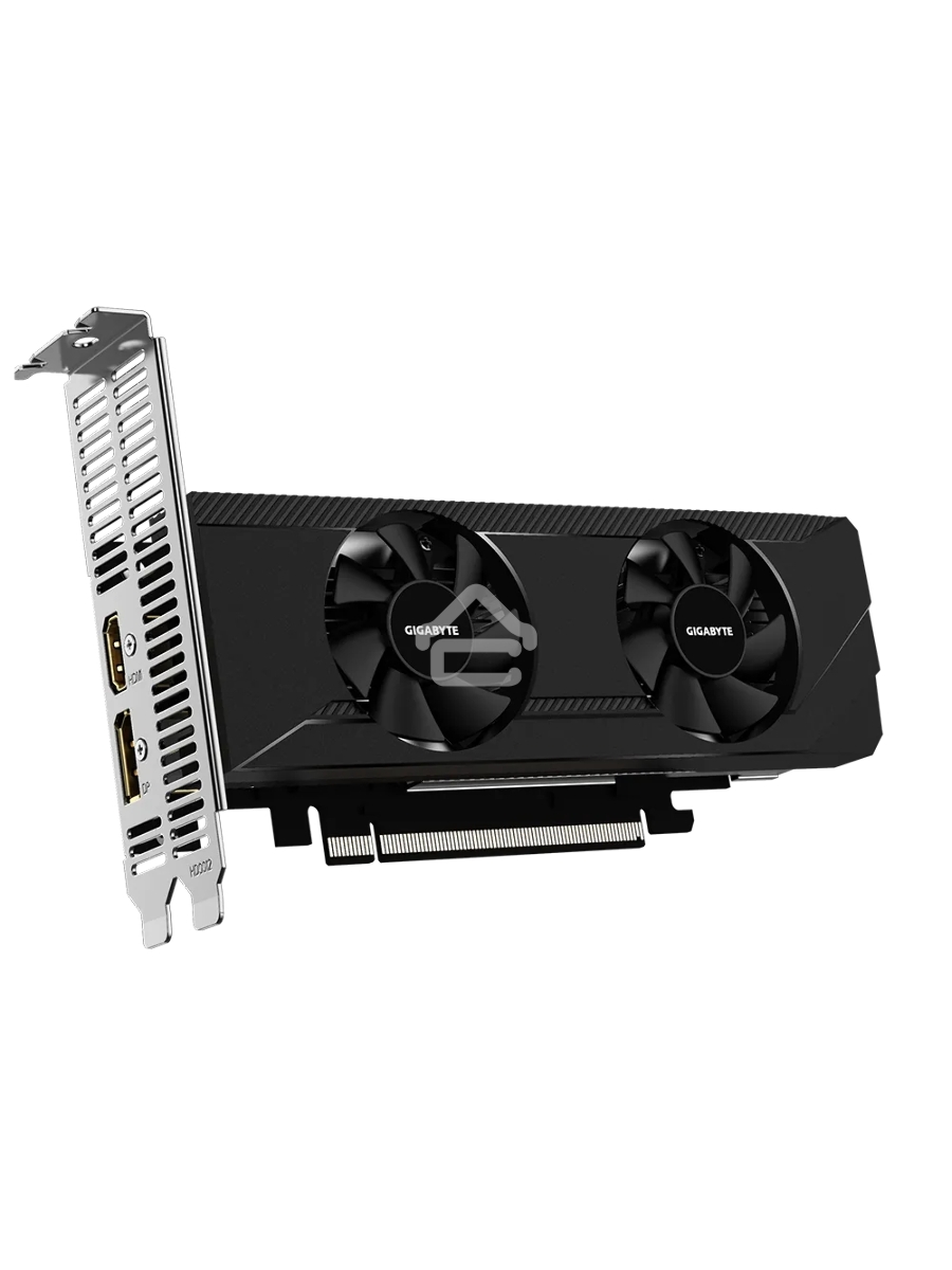 Видеокарта Gigabyte PCI-E 4.0 GV-R64D6-4GL AMD Radeon RX 6400 4096Mb 64 GDDR6 2039/16000 HDMIx1 DPx1 HDCP Ret low profile