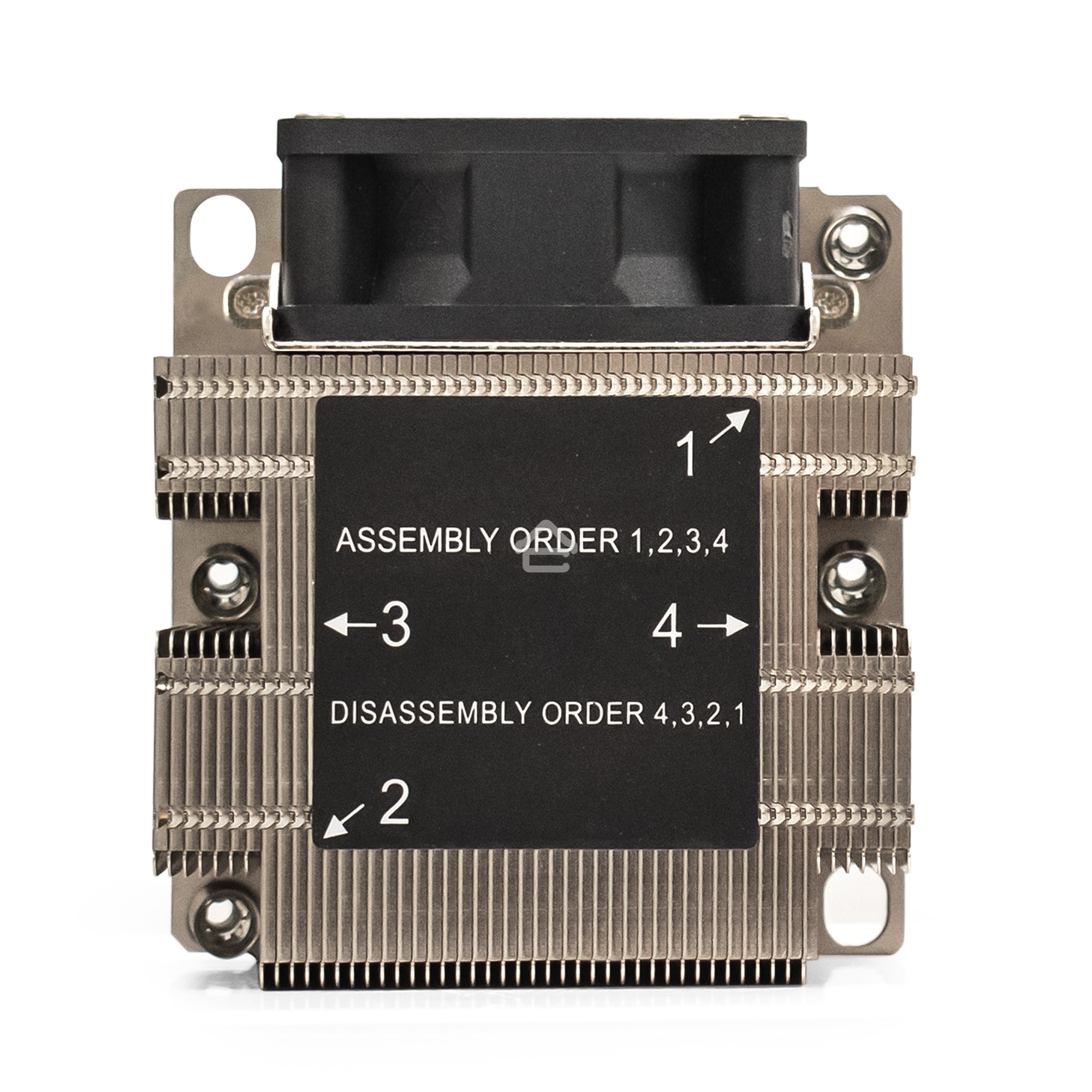 Кулер для процессора ExeGate ESNK-P0068AP4.PWM.2U.3647.Cu серебристый/черный, 60 мм, алюминий/медь, 6800 об/мин, 52 дБ, 4 pin, 205 Вт, 64.5 мм