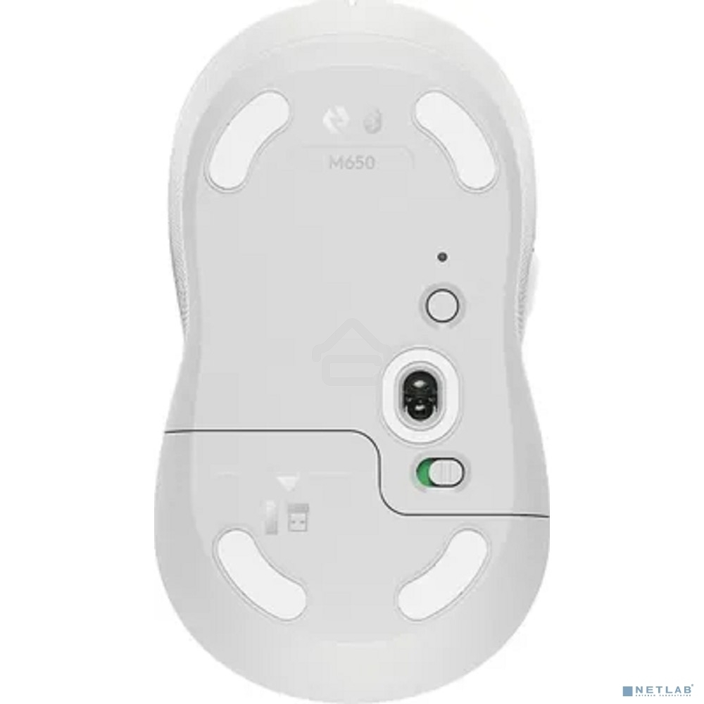 Мышь беспроводная Logitech Signature M650 белый, 4000 dpi, радиоканал, Bluetooth, USB, кнопки - 5