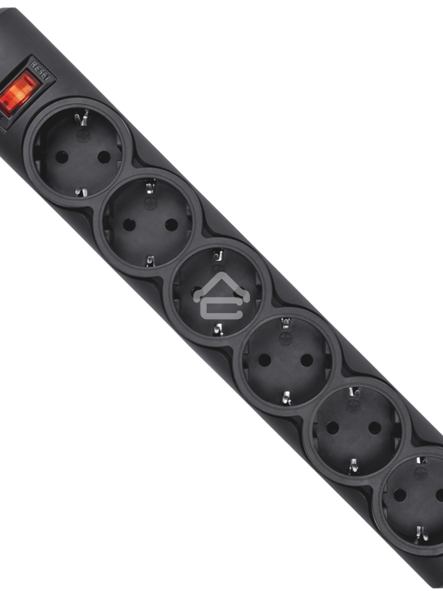 Сетевой фильтр Defender DFS 153 3 м, черный, 6 розеток