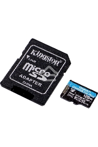 Карта памяти Kingston 128GB microSDXC Canvas Go Plus 170R A2 U3 V30 Card + ADP EAN: 740617301182