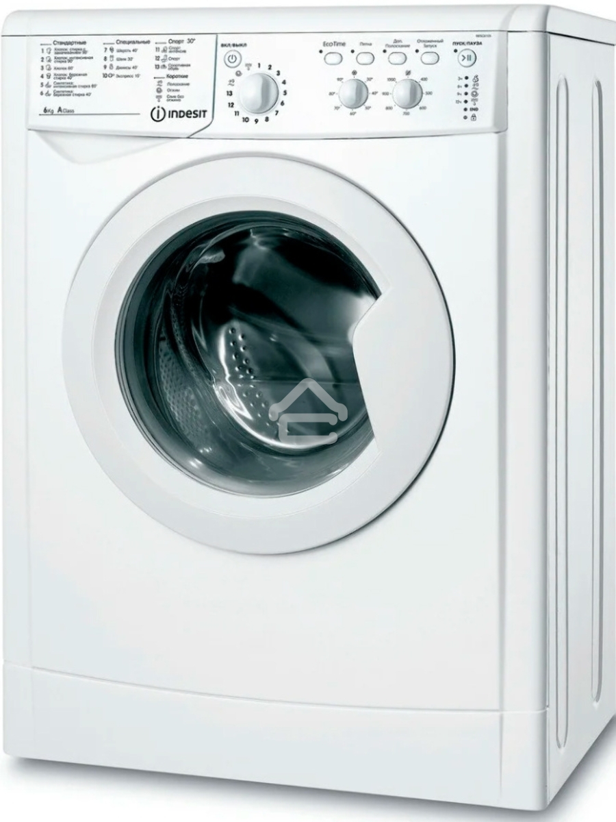 Стиральная машина Indesit IWSC 6105 белый, загрузка фронтальная 6 кг, 1000 об/мин., класс: А