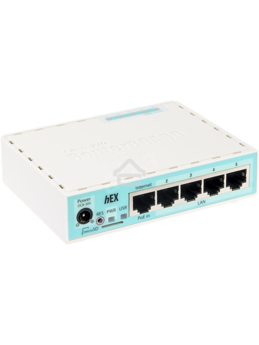 Роутер MikroTik RB750Gr3 hEX (RouterOS L4) with power supply and case 5 port 10/100/1000 гигабитный высокопроизводительный Ethernet