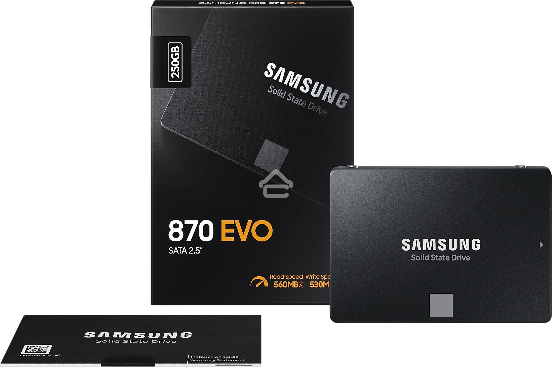 Накопитель SSD Samsung 870 EVO, 250Gb, SATA III, 2.5