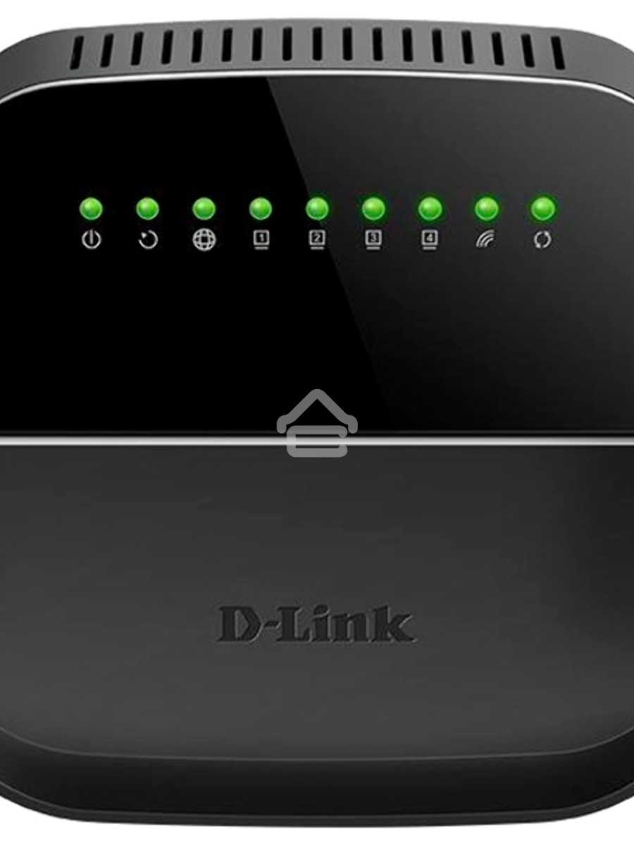 Роутер беспроводной D-Link DSL-2640U/R1A ADSL2+ черный ANNEX B