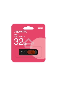 Флеш диск ADATA Flash Drive 32Gb С008 AC008-32G-RKD {USB2.0, Black-Red}