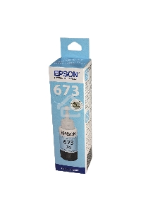 Чернила Epson 673 C13T673598 (аналог C13T67354A) светло-голубой 70мл для Epson L800/L810/L850/L1800