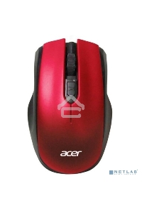 Мышь беспроводная Acer OMR032 черный/красный, 1600 dpi, радиоканал, USB, кнопки - 4