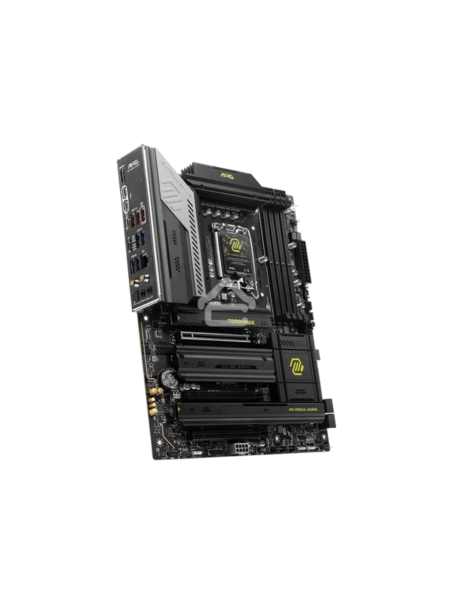 Материнская плата MSI MAG Z890 TOMAHAWK WIFI, LGA 1851, Intel Z890, 4xDDR5, 4xSATA, 4xM.2, 1xPCIe 5.0 x16, 2xPCIe 4.0 x4, 1xHDMI, 2xUSB-C Thunderbolt 4, 1xUSB-C 3.2 Gen 2, 3xUSB-A 3.2 Gen 2, 4xUSB-A 3.2 Gen 1, 1x 5Gb LAN, 2x3.5 мм, 7.1, ATX