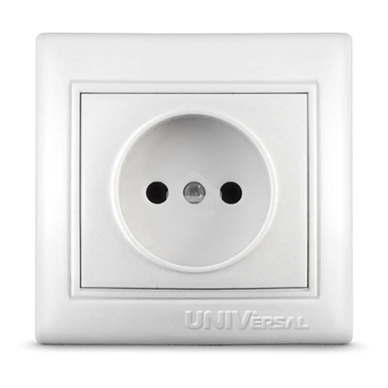 Розетка 1-м СП Севиль 16А IP20 бел. Universal С0022