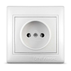 Розетка 1-м СП Севиль 16А IP20 бел. Universal С0022