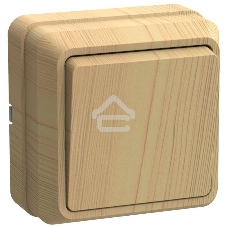 Выключатель 1-кл. ОП ОКТАВА 10А IP20 сосна ИЭК EVO10-K03-10-DC