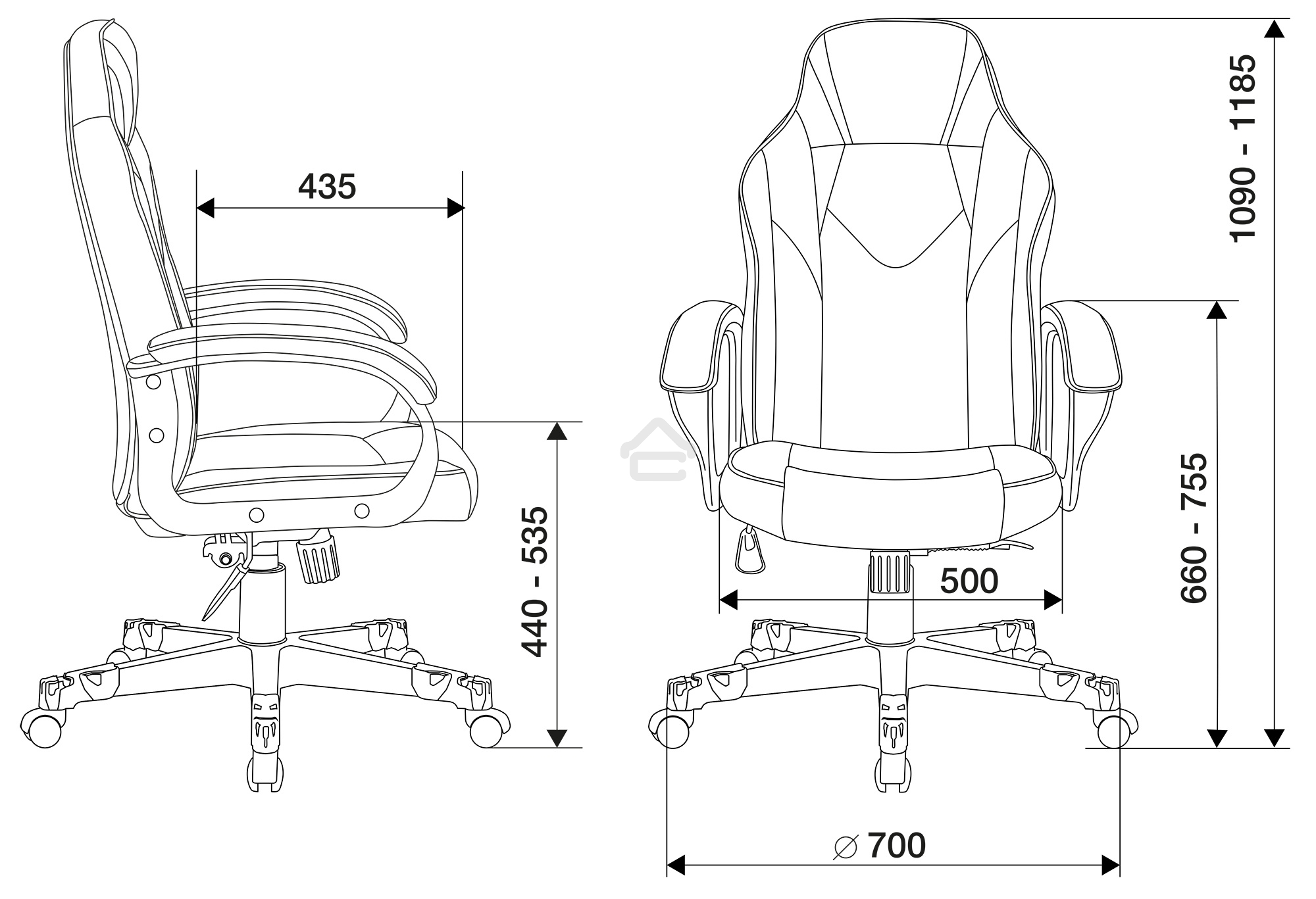 Кресло игровое Бюрократ Zombie GAME 17 черный/серый текстиль/эко.кожа крестовина пластик