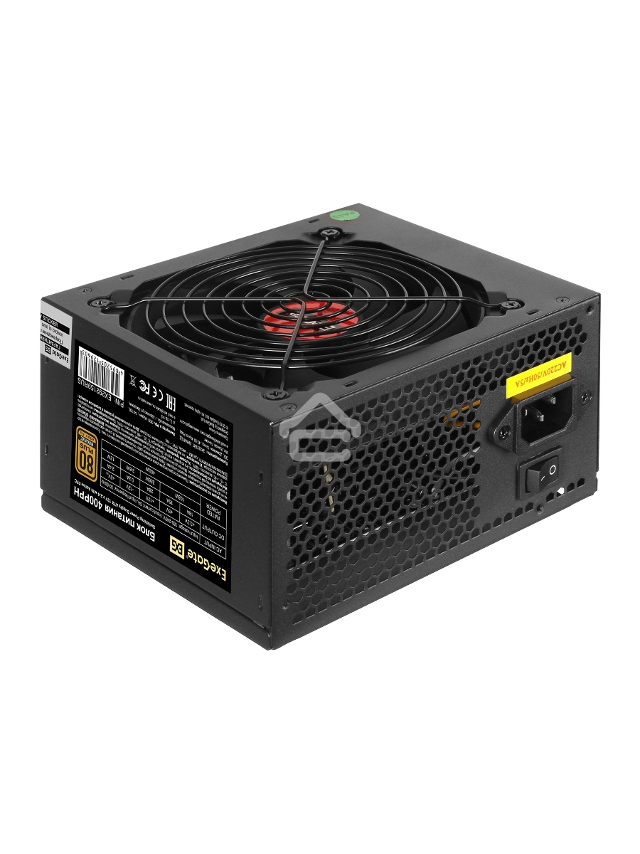 Блок питания ExeGate 400PPH-OEM (EX292159RUS-OEM), 400Вт, 80 PLUS Bronze, 120мм, черный