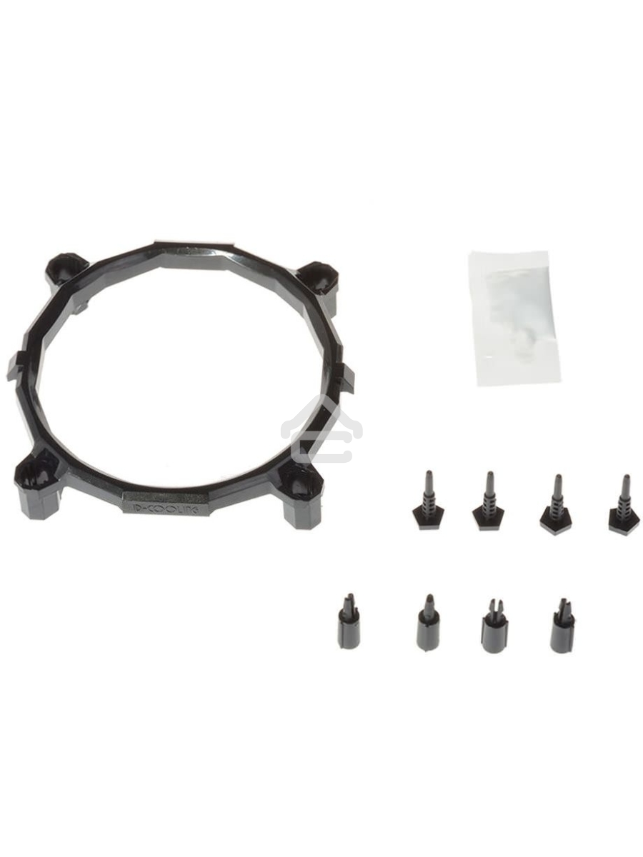 Кулер Cooler ID-Cooling DK-01S серебристый/черный 80мм алюминий 2200rpm 24db 3-pin 65W