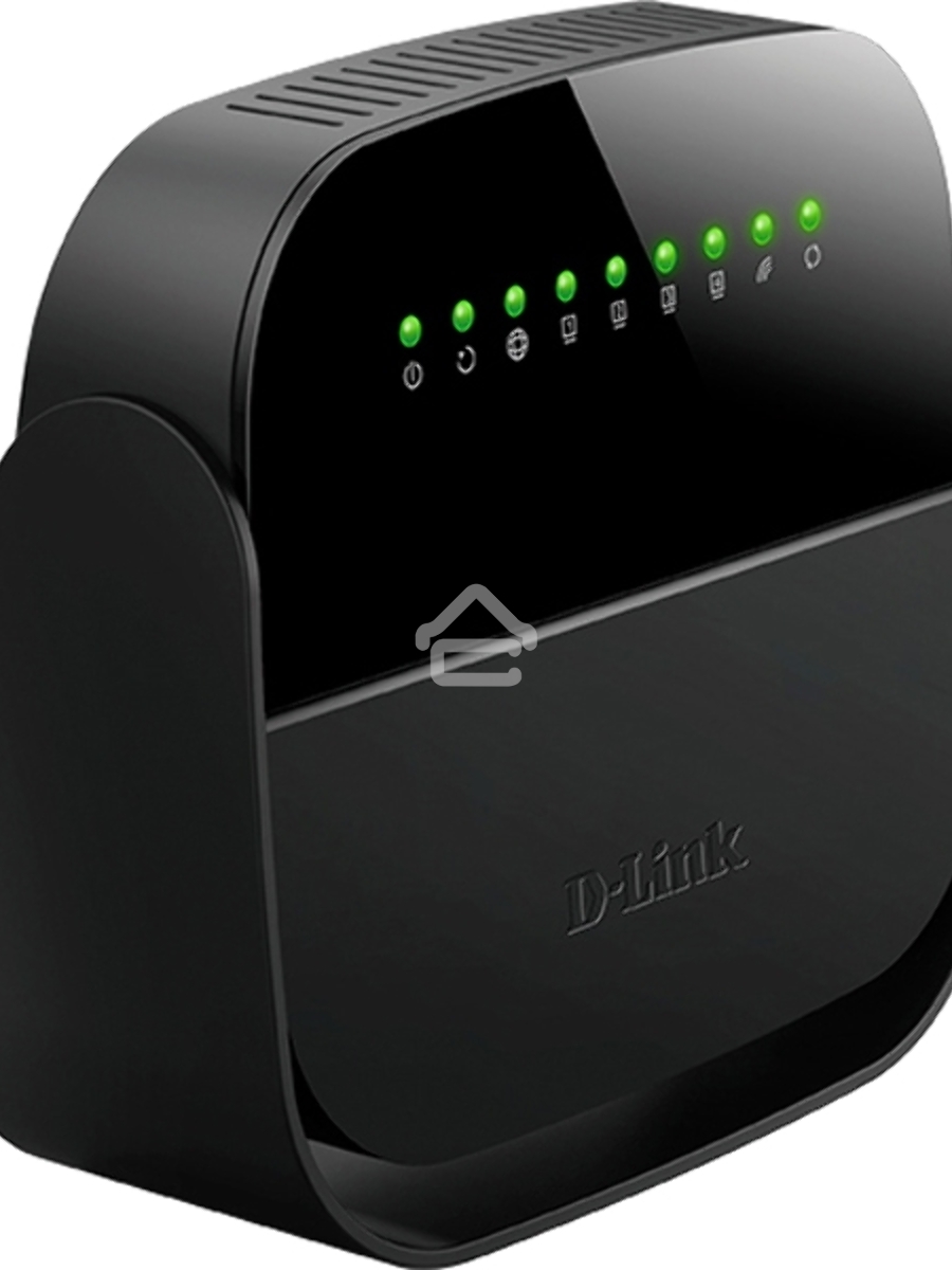 Роутер беспроводной D-Link DSL-2640U/R1A ADSL2+ черный ANNEX B