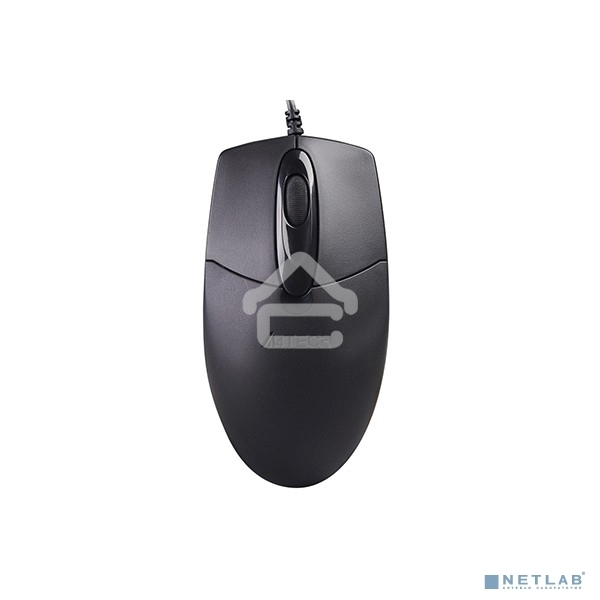 Мышь проводная A4Tech OP-720S черный, 1200 dpi, USB, кнопки - 3