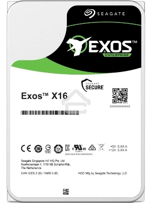 Жесткий диск Seagate 16Tb, ST16000NM002G, SAS Exos X16, 7200 rpm, 256Mb buffer
