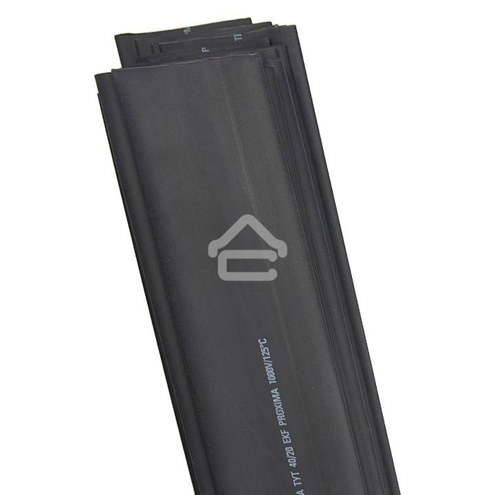 Трубка термоусадочная ТУТ 25/12.5 черный (уп.50шт) PROxima EKF tut-25-b-1m