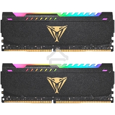 Оперативная память Patriot Viper Steel, DDR4, 64GB (2x32GB), 3200MHz, CL18, DIMM, с радиатором, RGB, черный