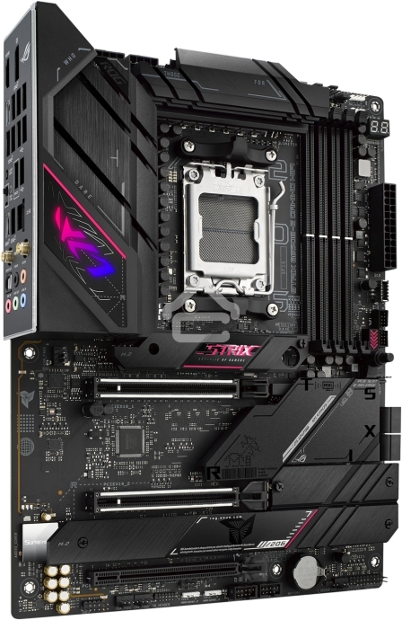 Материнская плата ASUS ROG STRIX B650E-E GAMING WIFI, AM5, AMD B650, 4xDDR5, 4xSATA, 4xM.2, 1xPCI-E 4.0 x4, 1xPCI-E 5.0 x8, 1xPCI-E 5.0 x16, 1xDP, 1xHDMI, 1x 2.5Gb LAN, 4xUSB-A 3.2 Gen 2, 6xUSB-A 3.2 Gen 2, 1xUSB-C 3.2 Gen 2, 1xUSB-C 3.2 Gen 2x2, 5x3.5 мм