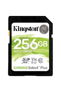Флеш карта SDXC 256Gb Class10 Kingston <SDS2/256GB>, Canvas Select 100R CL10 UHS-I