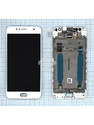 Дисплей для Asus ZenFone Live ZB553KL белый с рамкой