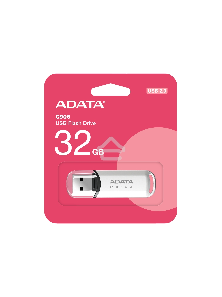 Флеш диск ADATA Flash Drive 32Gb C906 AC906-32G-RWH {USB2.0, White}