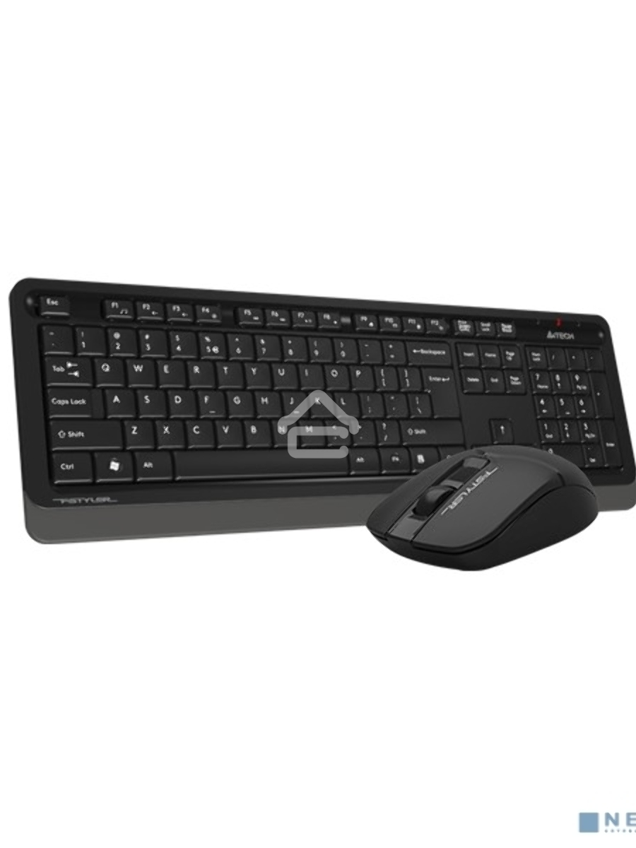 Клавиатура + мышь A4Tech Fstyler FG1012 клав:черный/серый мышь:черный USB беспроводная Multimedia