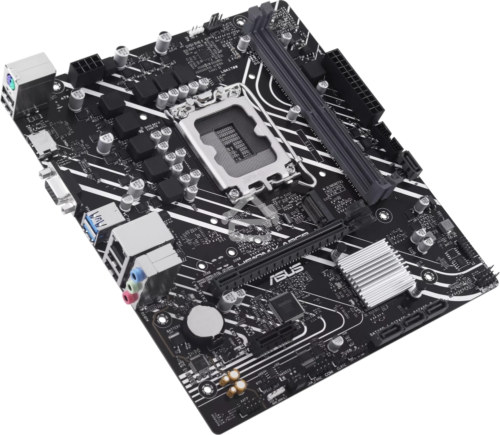 Материнская плата ASUS PRIME H610M-K D4 ARGB, LGA 1700, Intel H610, 2xDDR4, 4xSATA, 1xM.2, 1xPCIe 4.0 x16, 1xHDMI, 1x1Gb LAN, 2xUSB 5Gbps, 4xUSB 2.0, 7.1, mATX