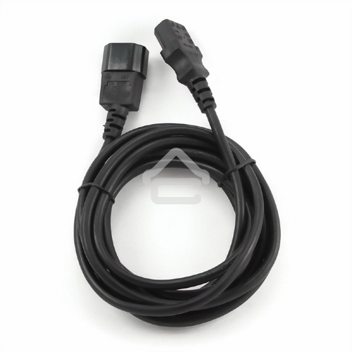 Кабель питания сист.блок-монитор Cablexpert PC-189-10, 3.0м, C13-C14, 6А, черный, с заземлением