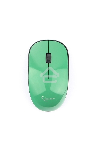 Мышь беспроводная Gembird MUSW-111-GRN зеленый, 1200 dpi, радиоканал, USB, кнопки - 3