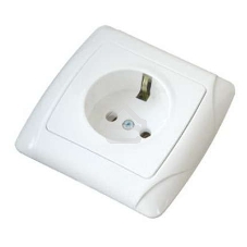 Розетка 1-м СП Маргарита 16А с заземл. бел. UNIVersal М0028