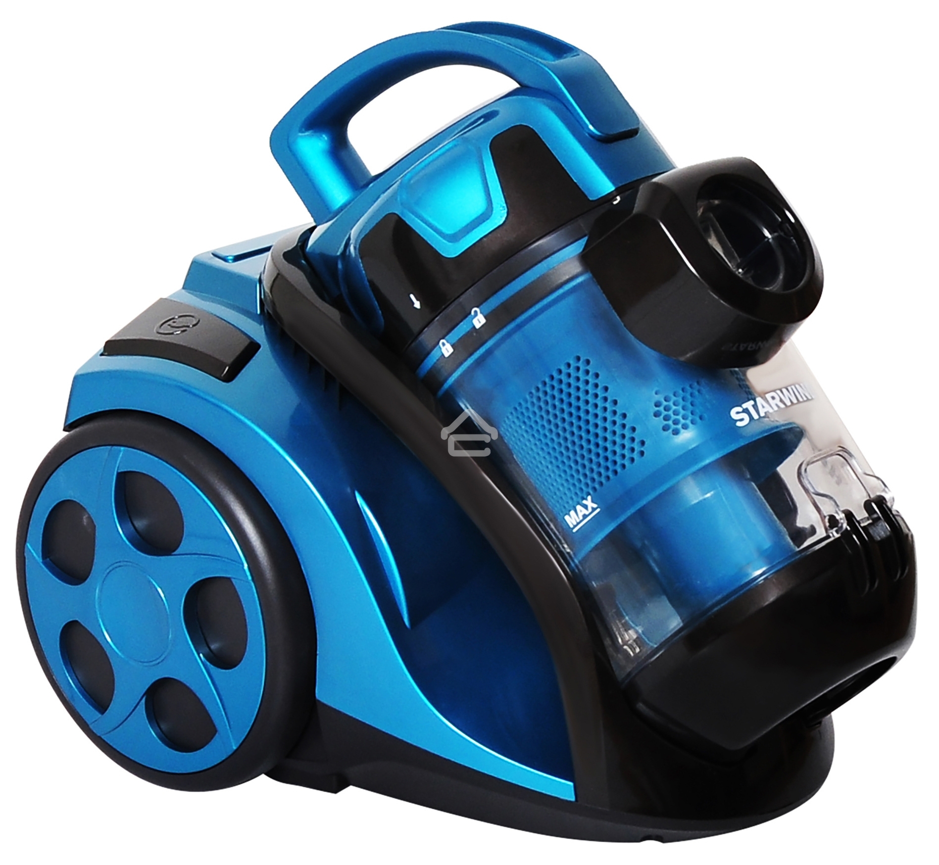 Пылесос Starwind SCV5630 голубой/черный, 350/2000 Вт, уборка сухая, пылесборник контейнер 2.5 л