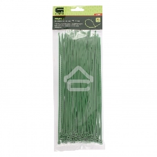 Хомуты Сибртех, 250 х 3,6 мм, пластиковые, зеленые, 100 шт.