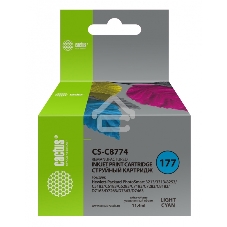 Картридж струйный Cactus CS-C8774 светло-голубой для №177 HP PhotoSmart 3213/3313/8253/C5183/C6183 (