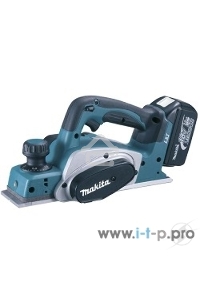 Рубанок Makita DKP180Z Рубанок ак,{18В,Li-ion,14000об\м,ширина-82мм,глуб-2мм,3.4кг,чем,парал упор,б\ак, з\у}