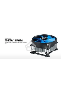 Кулер для процессора DEEPCOOL THETA 15 PWM черный/синий, 100 мм, алюминий, 2800 об/мин, 36 дБ, 4 pin, 95 Вт, 46 мм