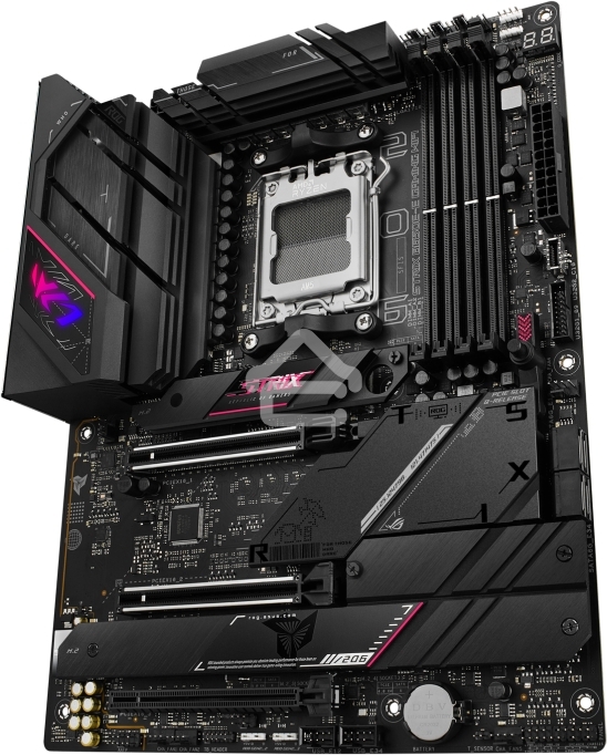 Материнская плата ASUS ROG STRIX B650E-E GAMING WIFI, AM5, AMD B650, 4xDDR5, 4xSATA, 4xM.2, 1xPCI-E 4.0 x4, 1xPCI-E 5.0 x8, 1xPCI-E 5.0 x16, 1xDP, 1xHDMI, 1x 2.5Gb LAN, 4xUSB-A 3.2 Gen 2, 6xUSB-A 3.2 Gen 2, 1xUSB-C 3.2 Gen 2, 1xUSB-C 3.2 Gen 2x2, 5x3.5 мм