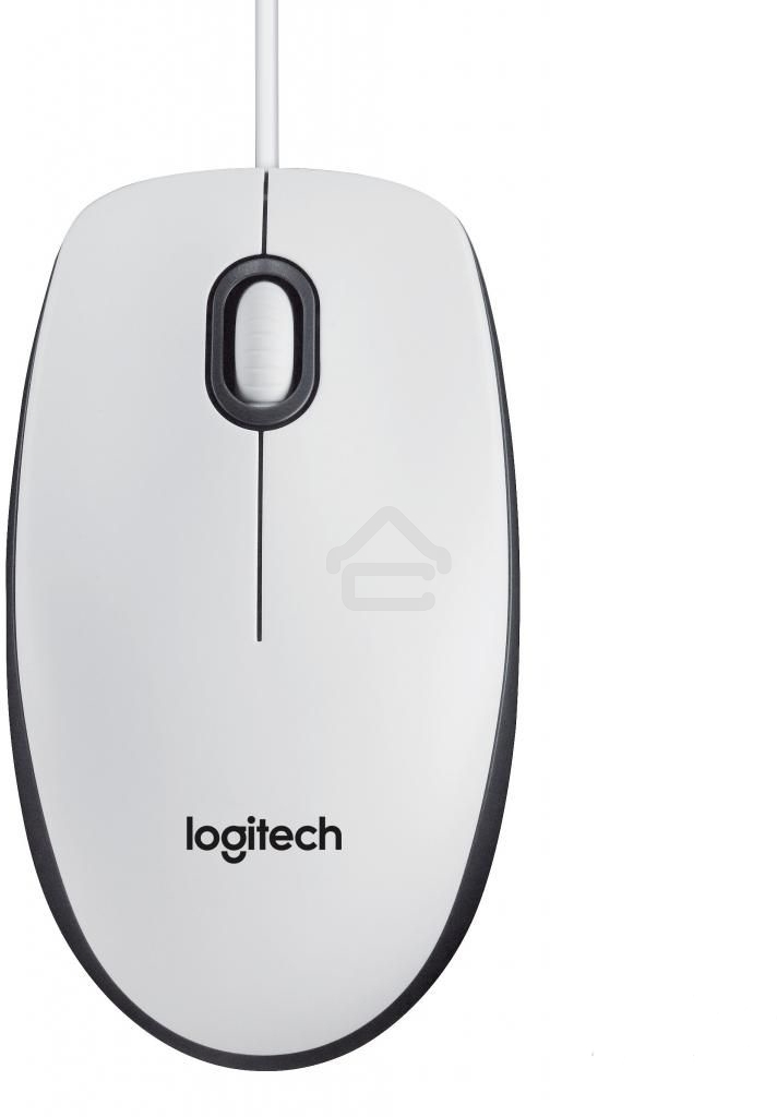 Мышь проводная Logitech M100 белый, 1000 dpi, USB, кнопки - 3