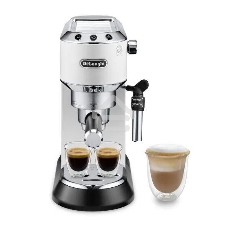 Кофеварка эспрессо DeLonghi EC685.W белый, исп. кофе - молотый/чалды, 1.1 л, 1350 Вт, 15 бар