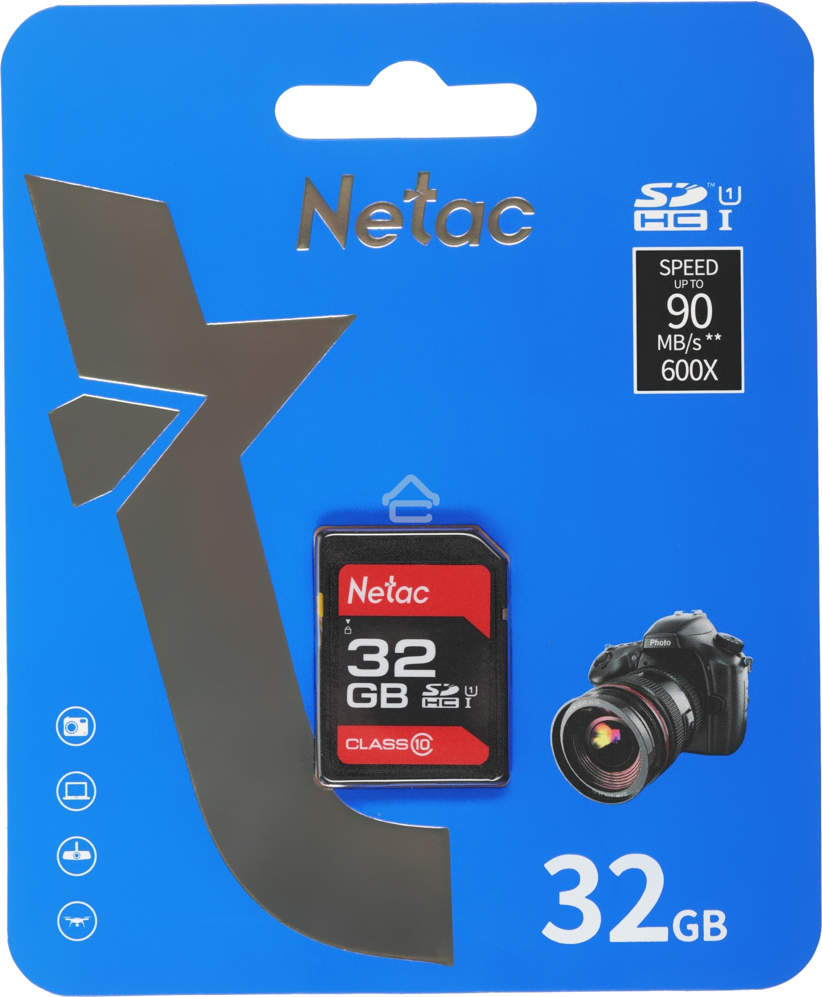 Флеш карта SDHC 32GB Netac Class 10 UHS-I U1 P600 [NT02P600STN-032G-R]