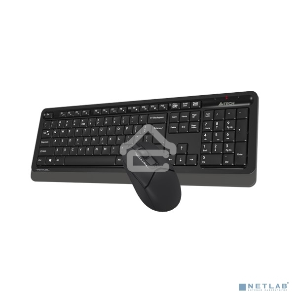 Клавиатура + мышь A4Tech Fstyler FG1012 клав:черный/серый мышь:черный USB беспроводная Multimedia
